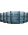 The Wine Savant Khen Hobnail Tumbler, Set Of 6 In Blue