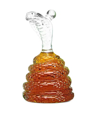 The Wine Savant King Cobra 17 Oz. Whiskey Decanter In Transparent