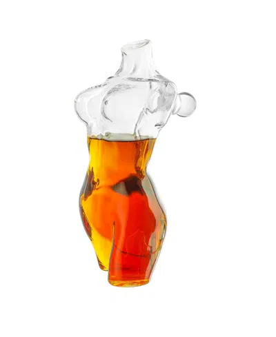 The Wine Savant Lady Body Sculpture 25 Oz. Decanter In Transparent