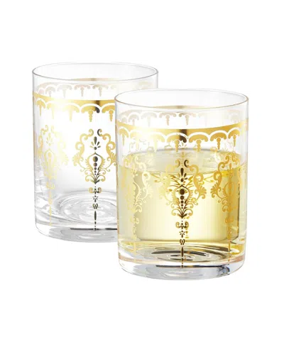 The Wine Savant Moroccan Glass Tumblers, Set Of 2 In Transparent