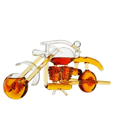 The Wine Savant Motorcycle 25 Oz. Decanter In Transparent