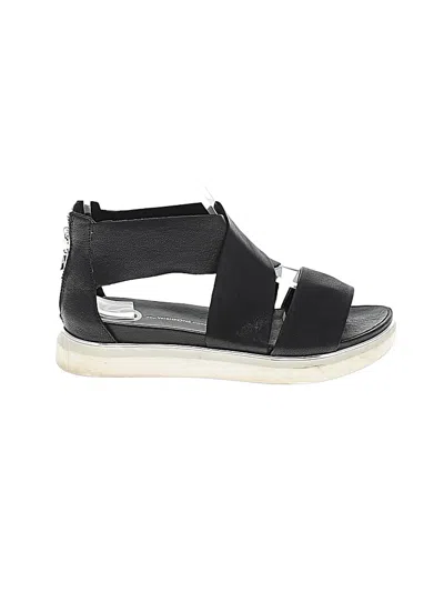 Pre-owned The Wishbone Collection Wedges In Black