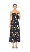 The Wolf Gang Alyss Maxi Dress Noir Charm In Black