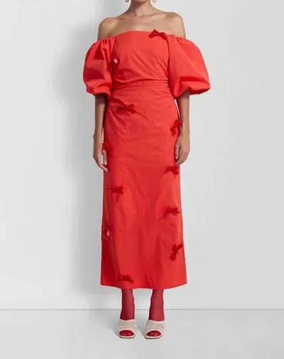 The Wolf Gang Amar Dress In Red