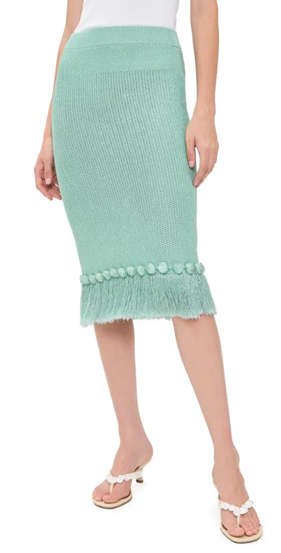 The Wolf Gang Casilda Midi Skirt Seafoam