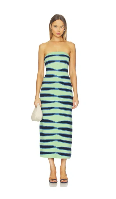 The Wolf Gang Kazia Maxi Dress In Green