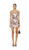 The Wolf Gang La Vaca Mini Dress In Multi