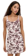 The Wolf Gang La Vaca Mini Dress Mottle In Multi