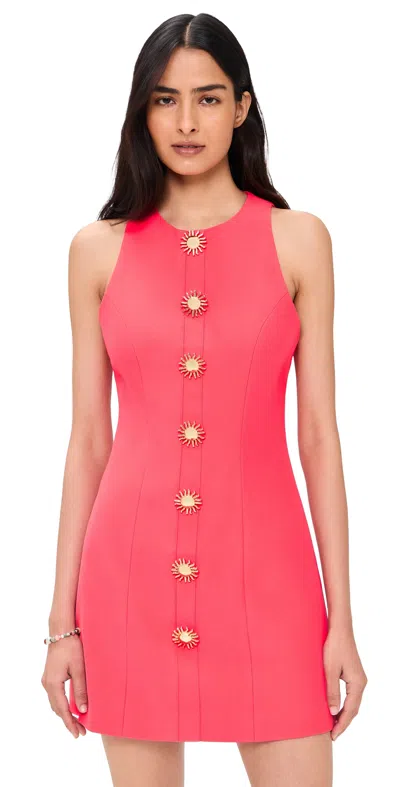 The Wolf Gang Pinsa Mini Dress Rojo In Pink