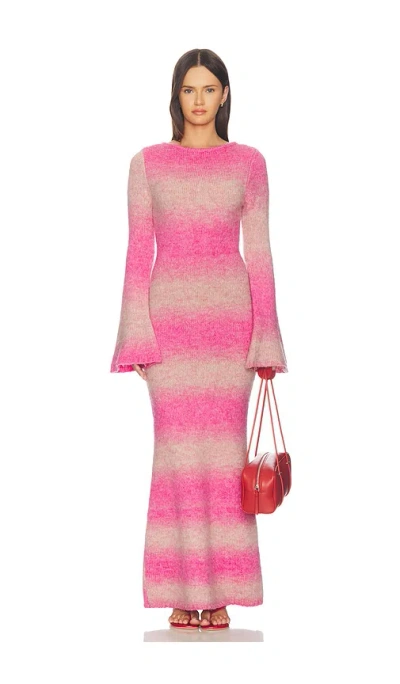 The Wolf Gang Soraya Maxi Dress In Pink