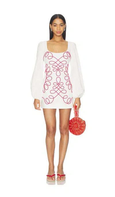 The Wolf Gang Soriah Mini Dress In White