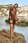 The Wolf Gang Sueño Tailored Cotton Linen Shorts In Brown