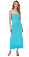 The Wolf Gang Sunmor Knit Maxi Dress Aqua In Aqua