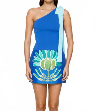 The Wolf Gang Tacha Top In Aquamarine In Multi