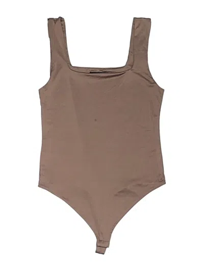 Pre-owned The Workshop Bodysuit In Brown