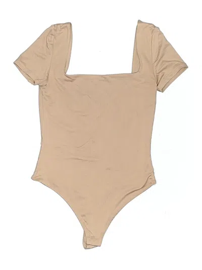Pre-owned The Workshop Bodysuit In Tan