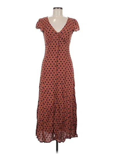 Pre-owned The Workshop Casual Dress In Brown