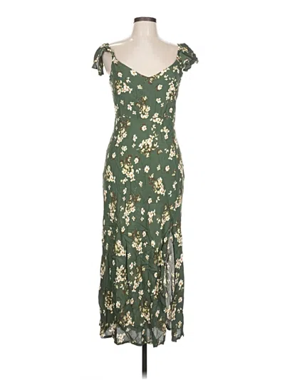 Pre-owned The Workshop Casual Dress In Green