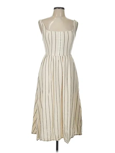 Pre-owned The Workshop Casual Dress In Ivory