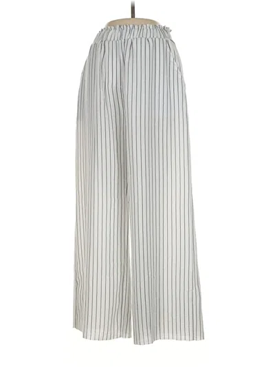 Pre-owned The Workshop Casual Pants In Silver