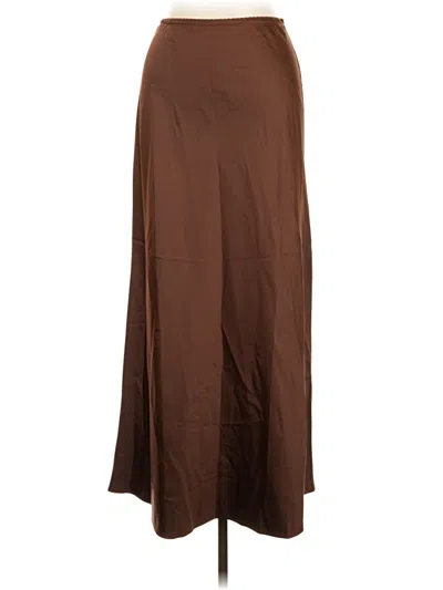 The Workshop Casual Skirt In Brown