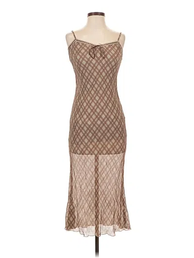 Pre-owned The Workshop Cocktail Dress In Brown