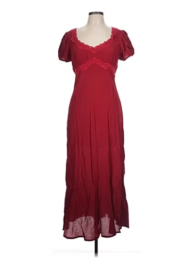 Pre-owned The Workshop Cocktail Dress In Burgundy