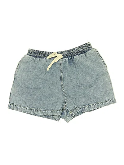 Pre-owned The Workshop Denim Shorts In Blue