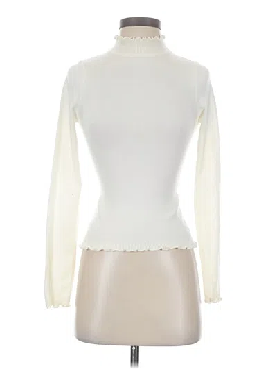 Pre-owned The Workshop Long Sleeve Turtleneck In Ivory