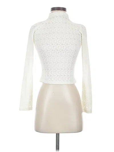 Pre-owned The Workshop Long Sleeve Turtleneck In Ivory