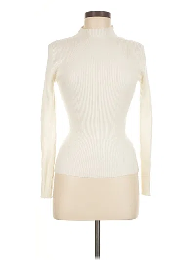 Pre-owned The Workshop Long Sleeve Turtleneck In White