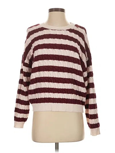 Pre-owned The Workshop Pullover Sweater In Burgundy
