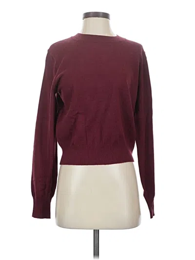 Pre-owned The Workshop Pullover Sweater In Burgundy