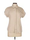 The Workshop Short Sleeve Blouse In Neutral