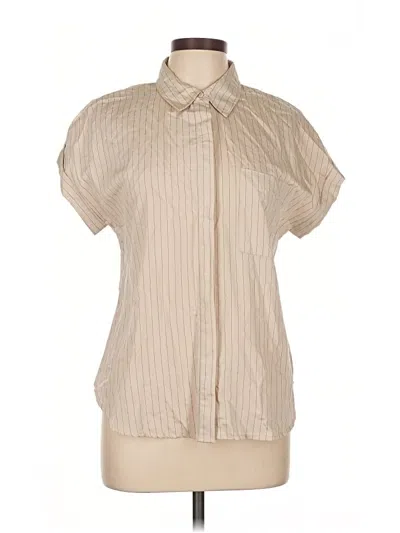 The Workshop Short Sleeve Blouse In Neutral