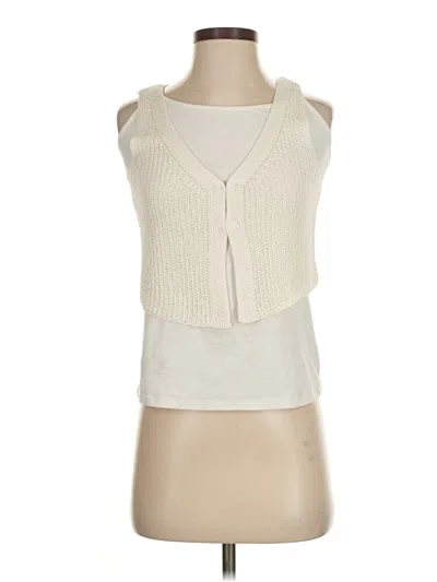 The Workshop Sleeveless Blouse In Ivory