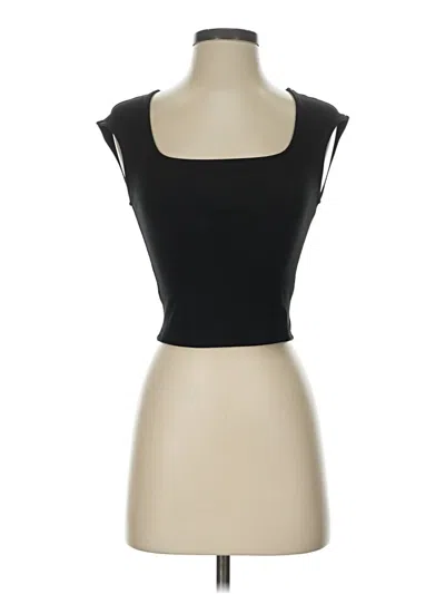 Pre-owned The Workshop Sleeveless Top Black Sweetheart Neckline Tops