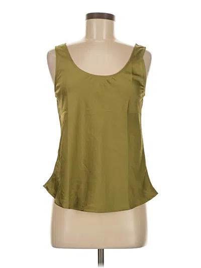 Pre-owned The Workshop Sleeveless Top Green Scoop Neck Tops