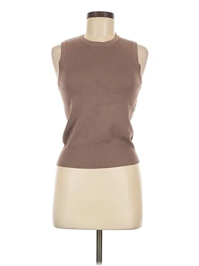 Pre-owned The Workshop Sleeveless T-shirt In Brown