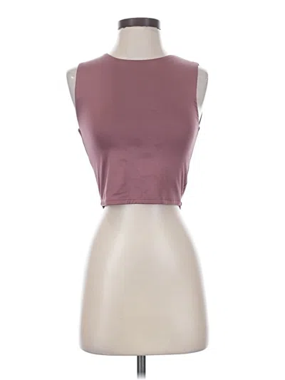 Pre-owned The Workshop Sleeveless T-shirt In Burgundy