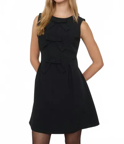 The Workshop Studio Bella Bow Dress In Black