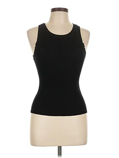 Pre-owned The Workshop Tank Top Black Halter Neckline Tops