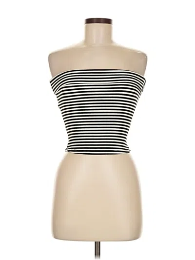 Pre-owned The Workshop Tube Top Black Strapless Neckline Tops