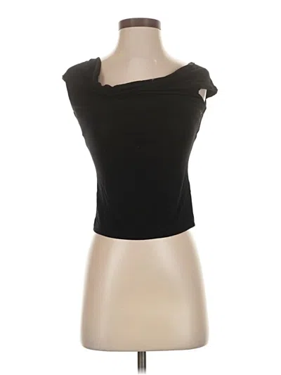 Pre-owned The Workshop Tube Top Black Strapless Neckline Tops