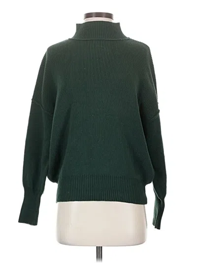 Pre-owned The Workshop Turtleneck Sweater In Green