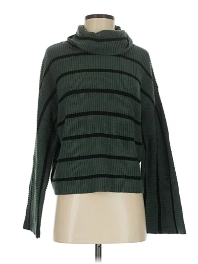 Pre-owned The Workshop Turtleneck Sweater In Green