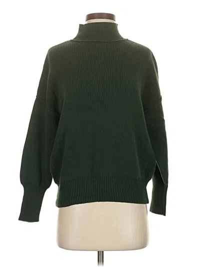Pre-owned The Workshop Turtleneck Sweater In Green