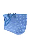 The World Is Yours Legacy Monogram Calfskin Shoulder Bag In Blue