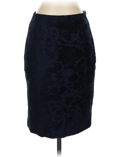 Pre-owned The Wrights Wool Skirt In Blue
