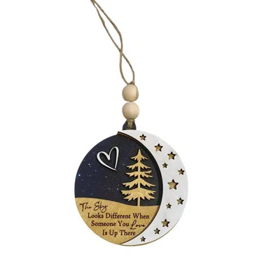 The Wristlet Bar Sky Looks Different Ornament In White/black